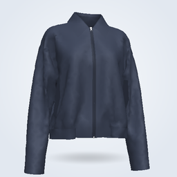 Female Relaxed-Fit Cropped Full-Zip Hoodie