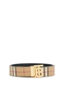 burberry reversible tb check belt