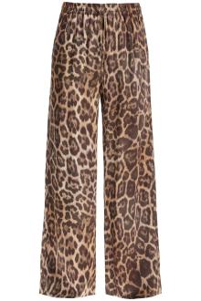 stella mccartney animal print pajama style pants