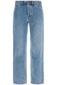 moschino slim fit jeans with adjustable waistband