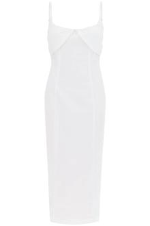 rotate midi dress with ruffles