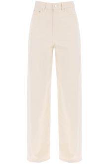 toteme organic cotton wide leg jeans.