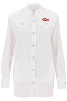 alessandra rich logo patch mini dress