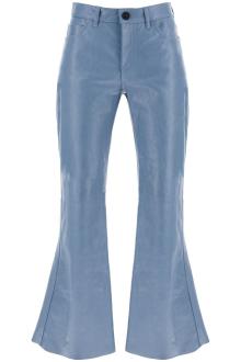 marni flared leather pants for women