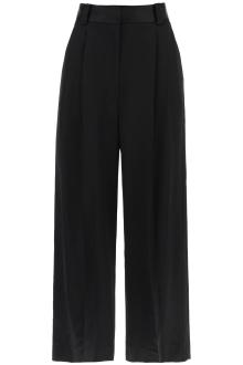 khaite simone loose pants in satin