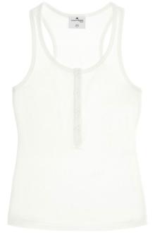 courreges 90&#039;s ribbed tank top with