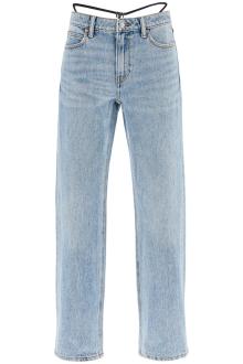 alexander wang straight jeans with integrated thong