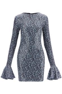rotate open-back sequin mini dress