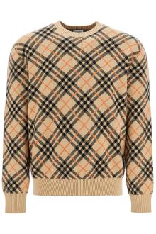 burberry cashmere check pullover swe