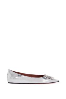 amina muaddi metallic camellia